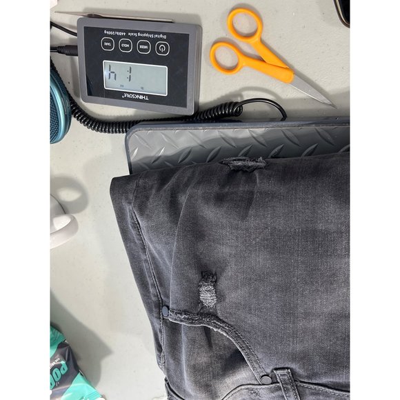 Lane Bryant Low Rise Girlfriend Sequin Distressed Jeans Womens 20 Cotton Blend - Picture 8 of 9